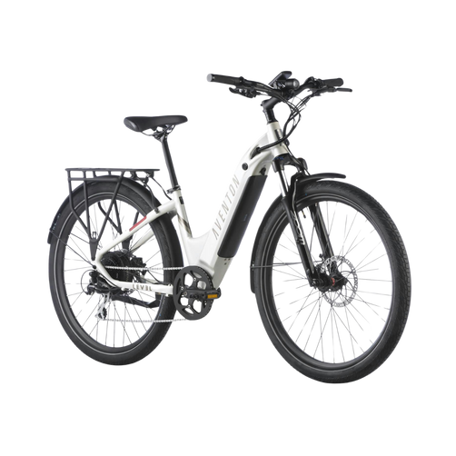 Aventon Level.2 Step-Through Commuter Electric Bike – Torque Sensor, LCD Display & Front Suspension