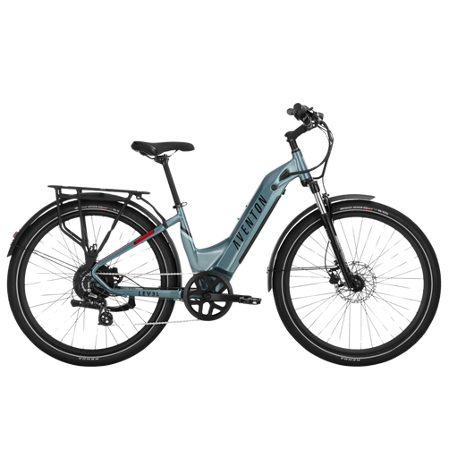 Aventon Level.2 Step-Through Commuter Electric Bike – Torque Sensor, LCD Display & Front Suspension