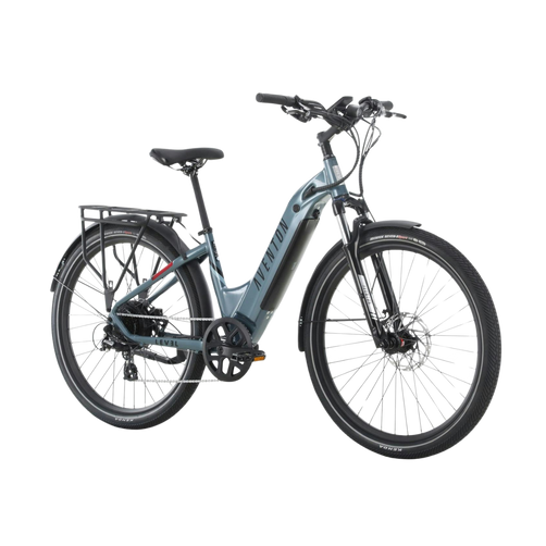 Aventon Level.2 Step-Through Commuter Electric Bike – Torque Sensor, LCD Display & Front Suspension