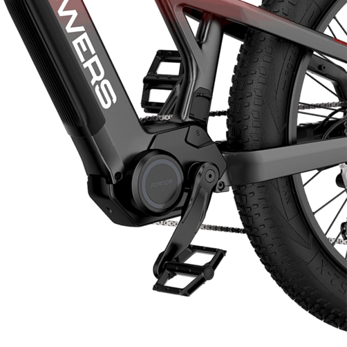 Vanpowers GrandTeton Ultra – 500W Mid-Drive Motor, 104KM Range, 26" Fat Tires