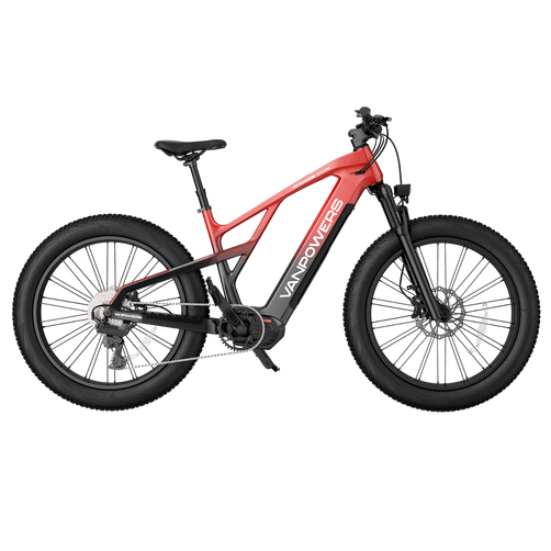 Vanpowers GrandTeton Ultra – 500W Mid-Drive Motor, 104KM Range, 26" Fat Tires