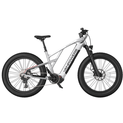Vanpowers GrandTeton Ultra – 500W Mid-Drive Motor, 104KM Range, 26" Fat Tires