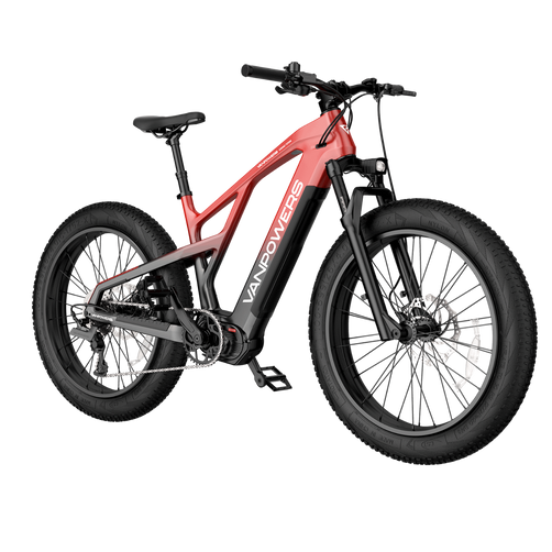 Vanpowers GrandTeton Ultra – 500W Mid-Drive Motor, 104KM Range, 26" Fat Tires