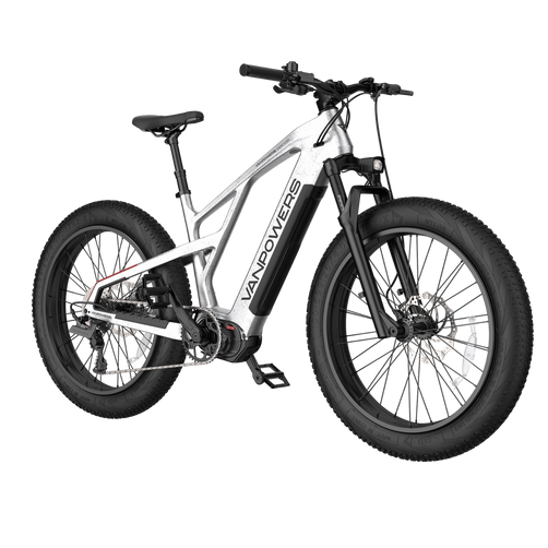 Vanpowers GrandTeton Ultra – 500W Mid-Drive Motor, 104KM Range, 26" Fat Tires