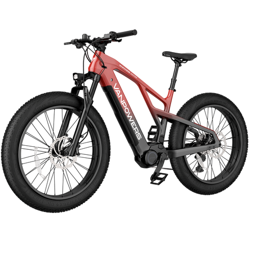Vanpowers GrandTeton Ultra – 500W Mid-Drive Motor, 104KM Range, 26" Fat Tires