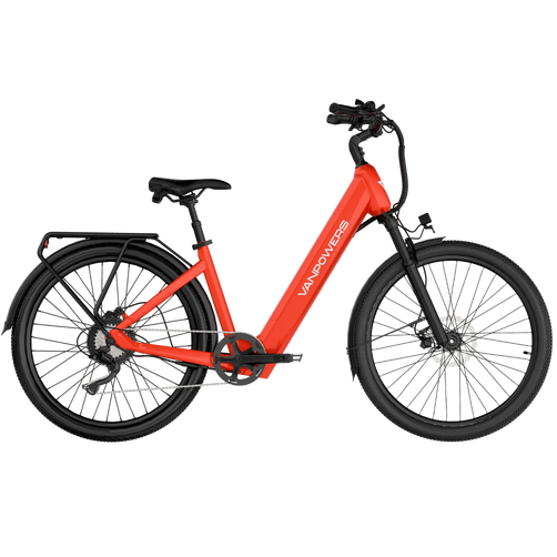 Vanpowers UrbanGlide Standard – 500W Hub Motor, 104KM Range, Step-Through Frame