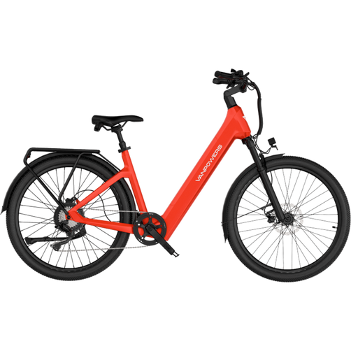 Vanpowers Urban Glide Pro – 500W Hub Motor, 105KM Range, Hydraulic Suspension, Step-Through Frame