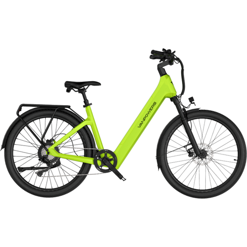 Vanpowers Urban Glide Pro – 500W Hub Motor, 105KM Range, Hydraulic Suspension, Step-Through Frame