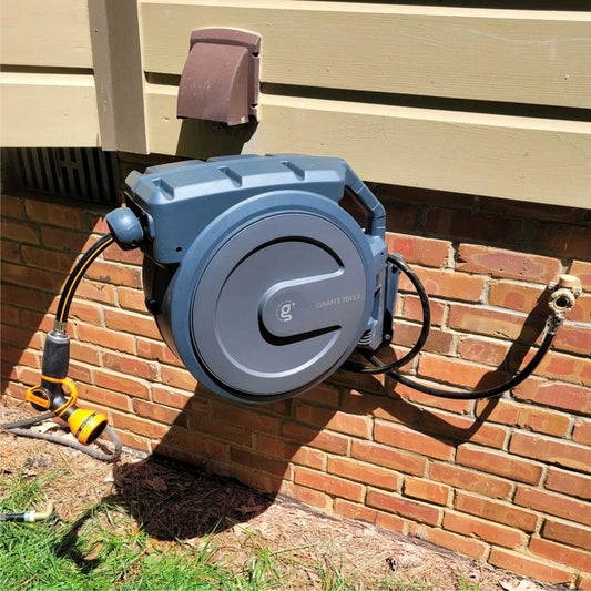 Giraffe Tools Retractable Garden Hose Reel - 5/8in 115ft