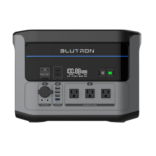 Blutron P1500 1500W Portable Power Station – 1408Wh Capacity, Ultra-Fast Charging, 12 Output Ports