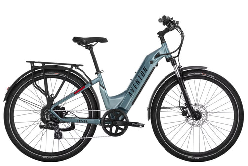 Aventon Level.2 Step-Through Commuter Electric Bike – Torque Sensor, LCD Display & Front Suspension