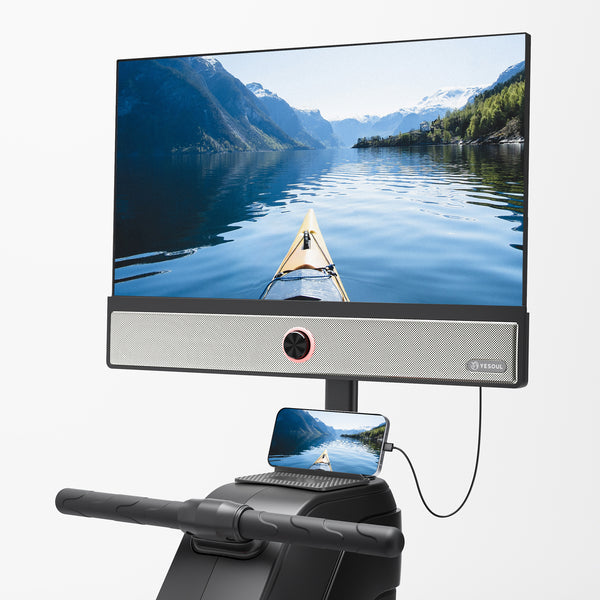 Yesoul R1 PLUS-T Rowing Machine with 21.5 in. FHD Screen, Foldable