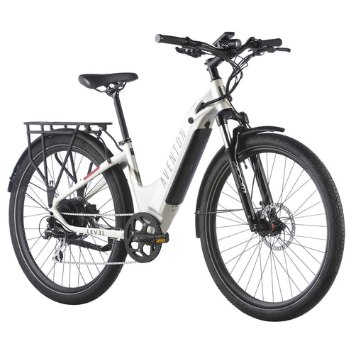 Aventon Level.2 Step-Through Commuter Electric Bike – Torque Sensor, LCD Display & Front Suspension