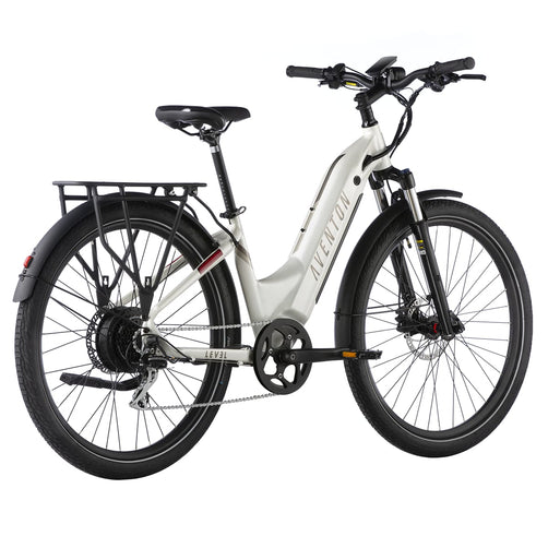 Aventon Level.2 Step-Through Commuter Electric Bike – Torque Sensor, LCD Display & Front Suspension